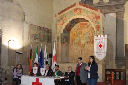 Cerimonia pubblica del comitato CRI Certaldo